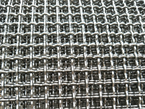 Crimped wire mesh